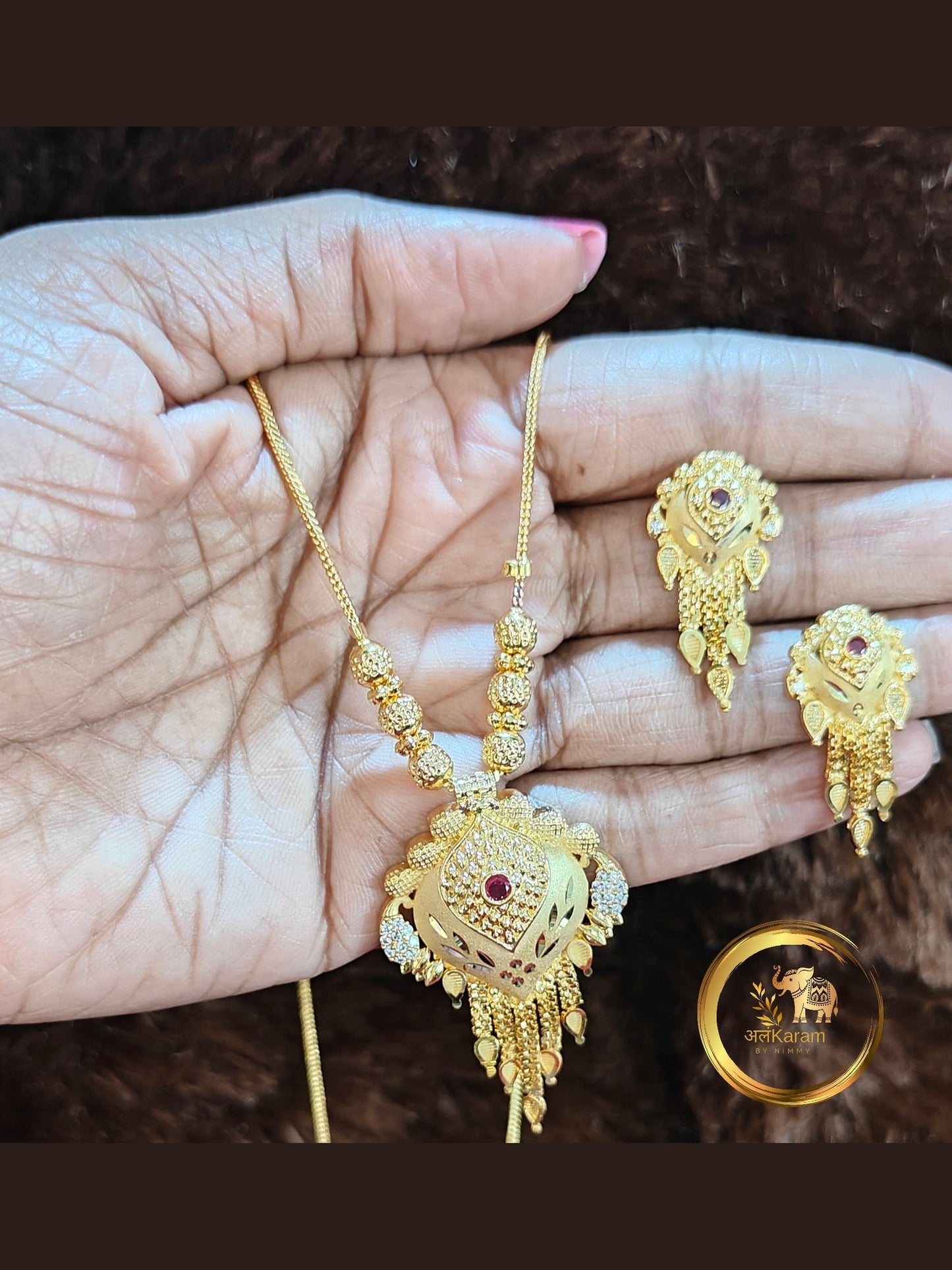 Gold Short Necklace - GSN0002