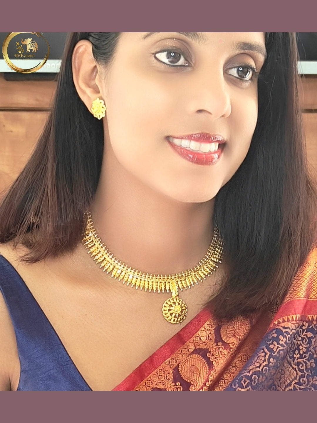 Gold Short Necklace - GSN0004