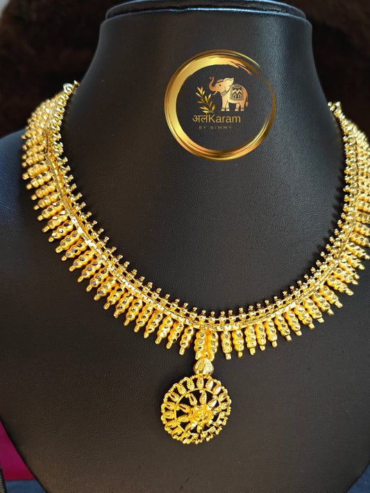 Gold Short Necklace - GSN0004
