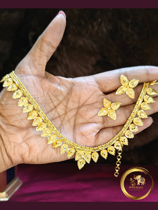 Gold Short Necklace - GSN0007