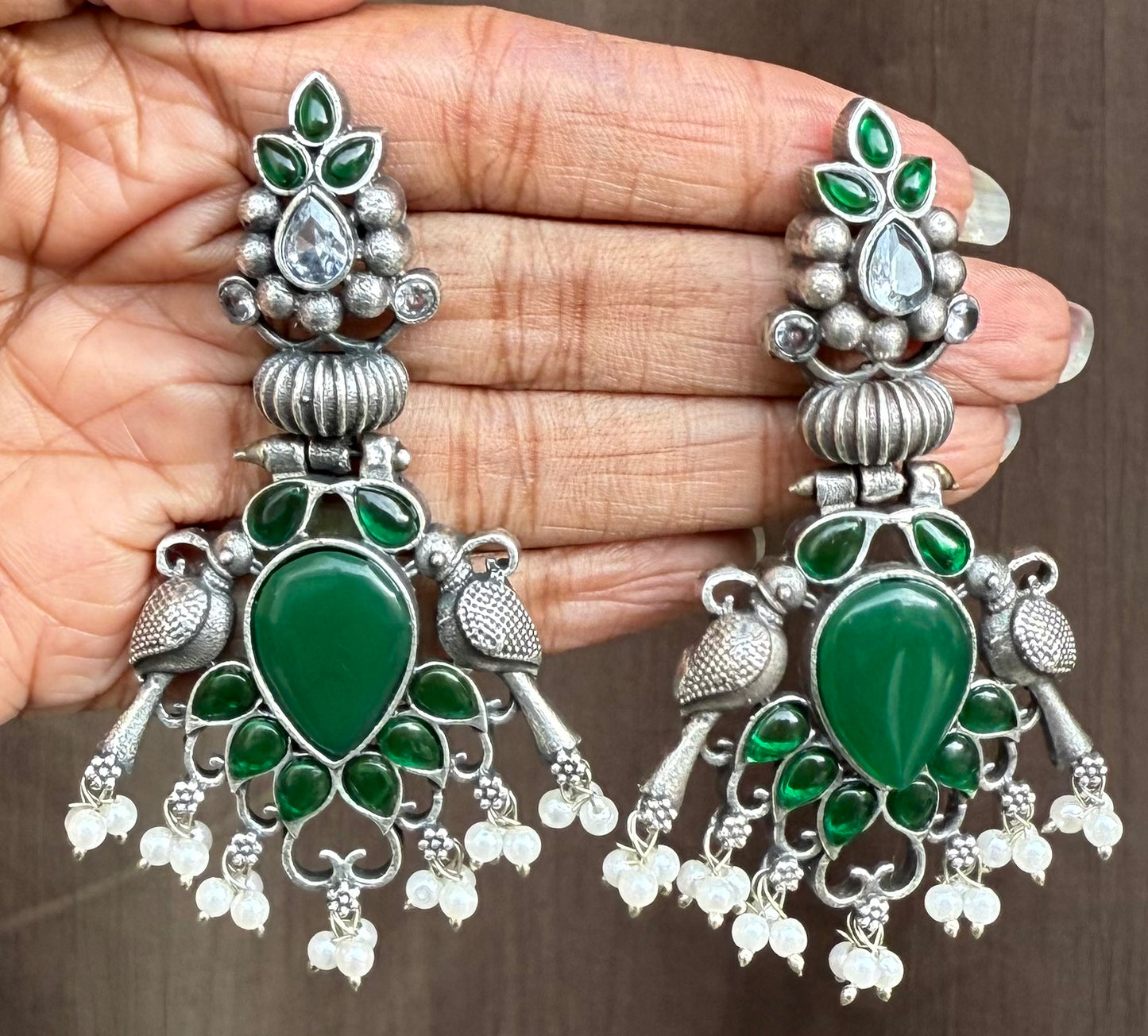 Oxidised  Green monalisa stone