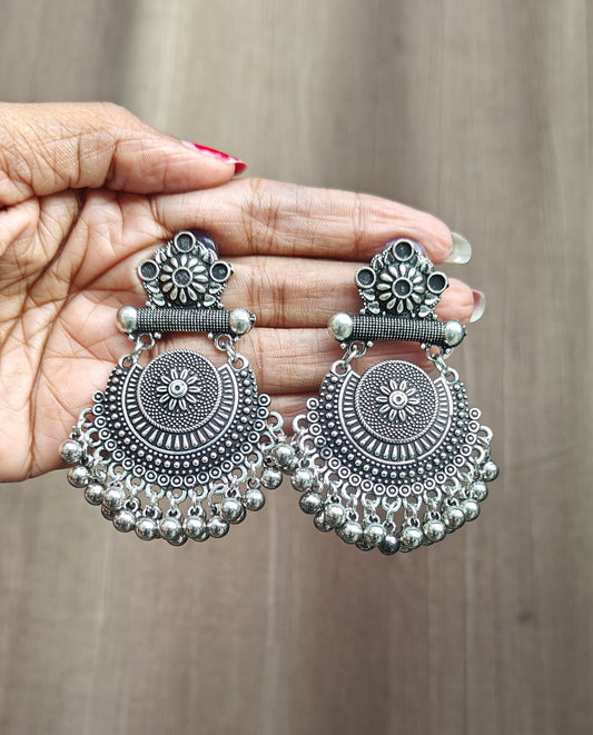 Oxidised Traditional Ethnic Ear Rings