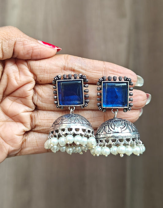 Oxidised Earring Jhumka