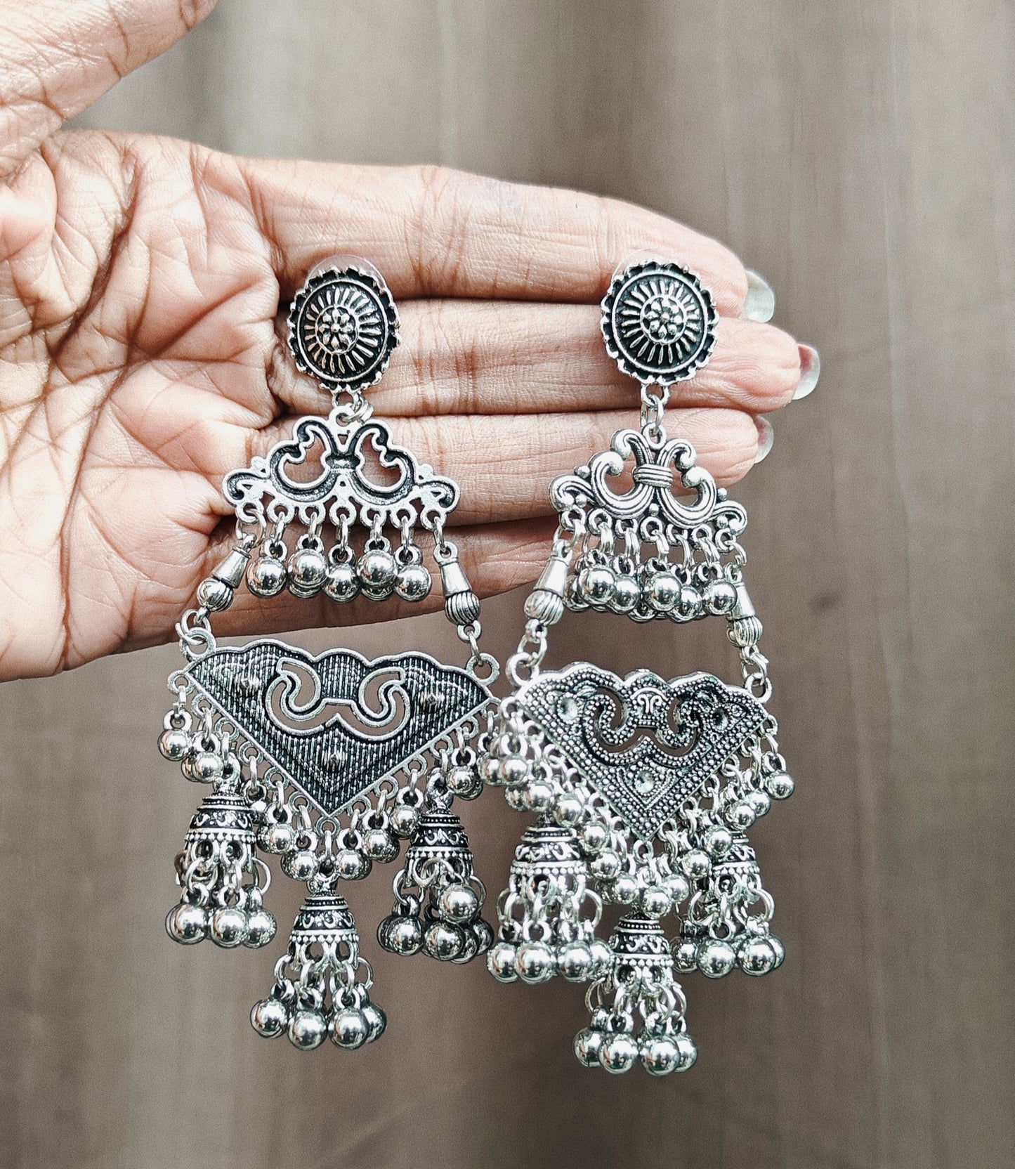 Oxidised Traditional Ethnic Ear Jewel
