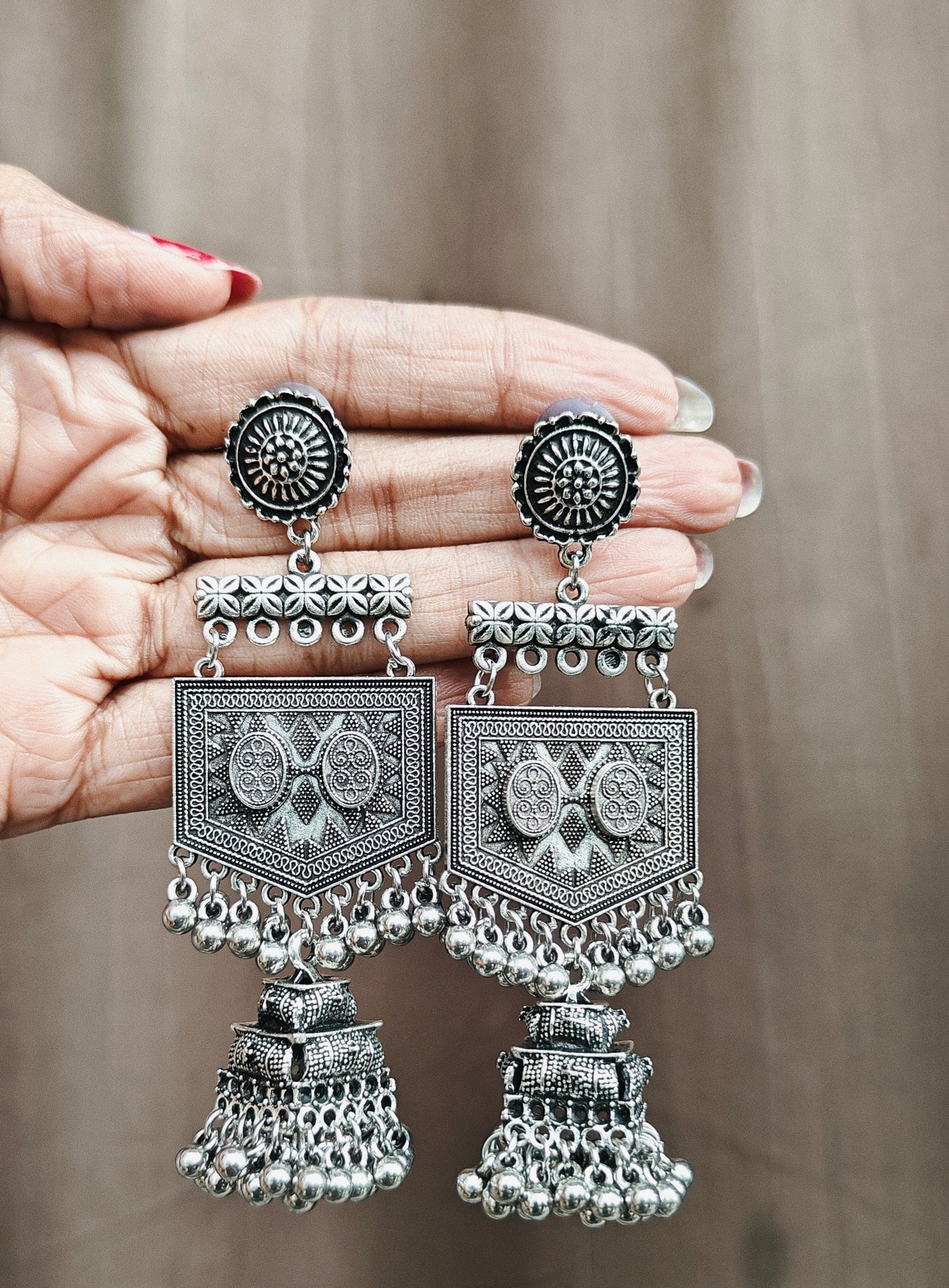 Oxidised Traditional Ethnic Ear Jewel