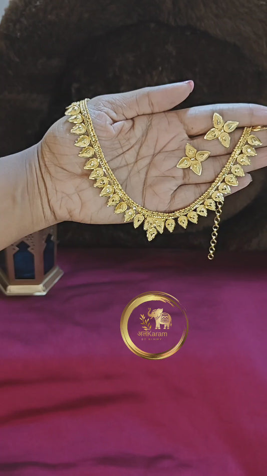 Gold Short Necklace - GSN0007
